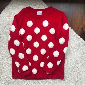 Hanna Andersson red polka dot sweater